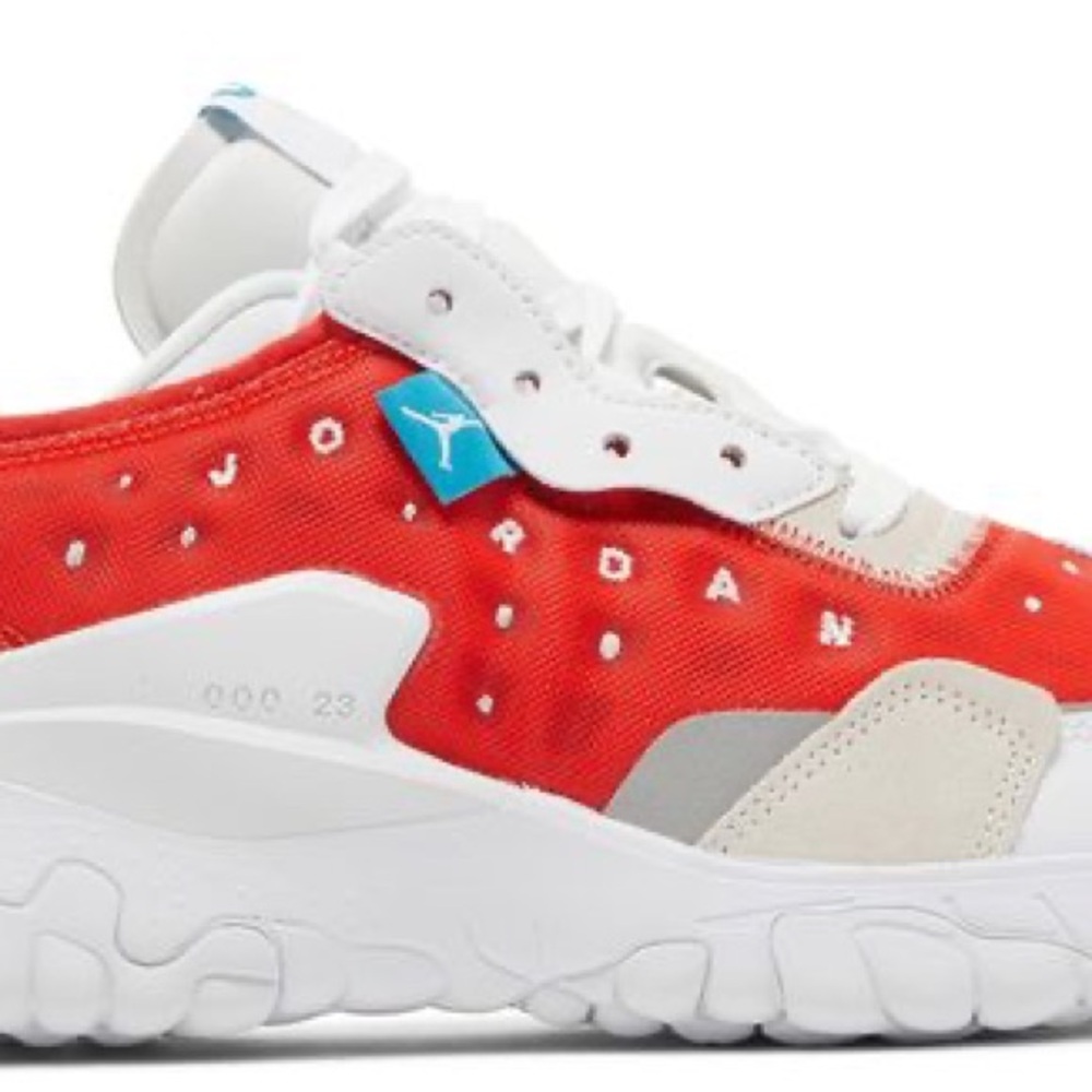 Jordan Red and White Sneakers